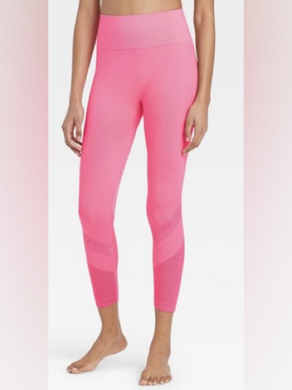 JOYLAB • High-Rise • Ribbed • Pink • Leggings